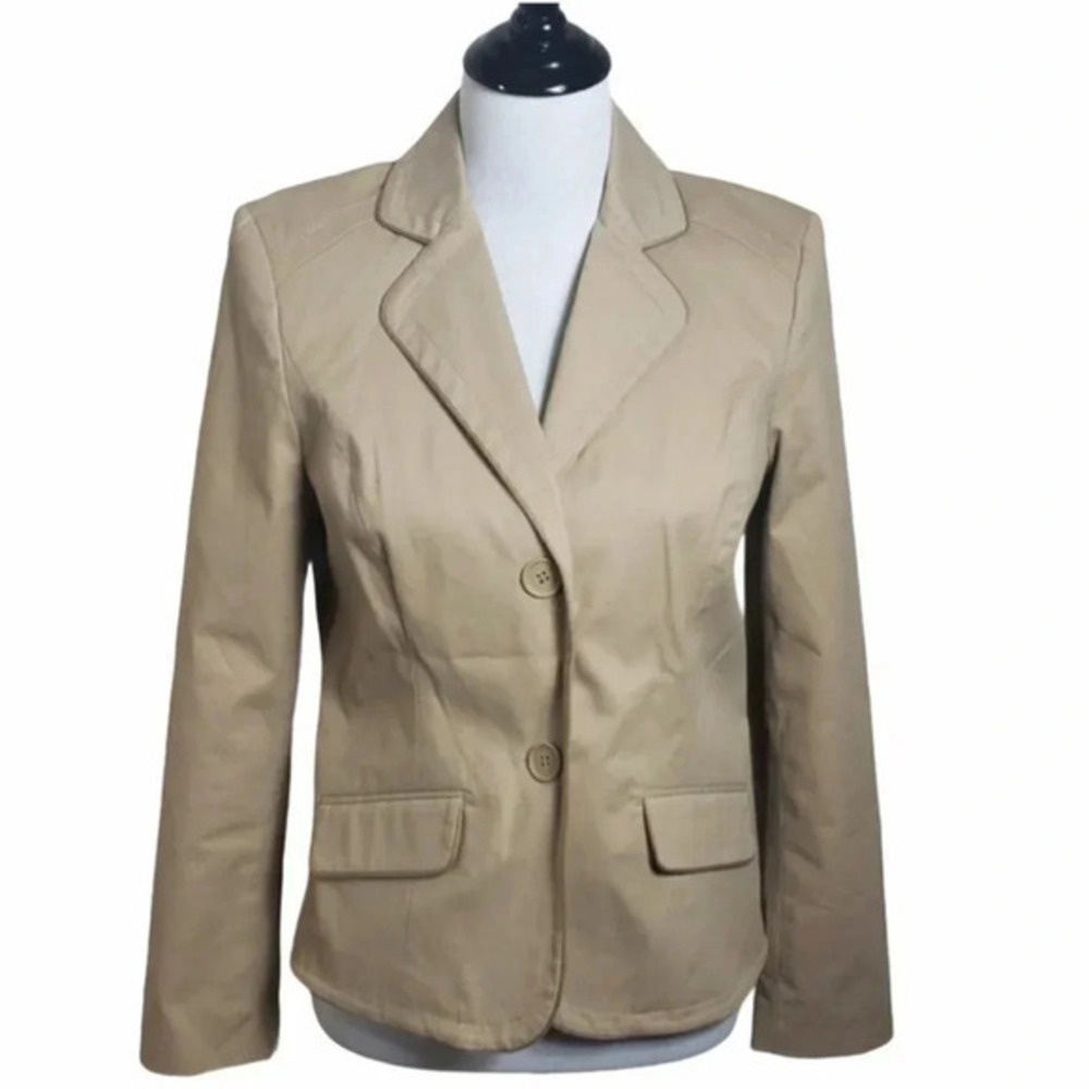 Gap 6 Tan Fitted‎ blazer LNC